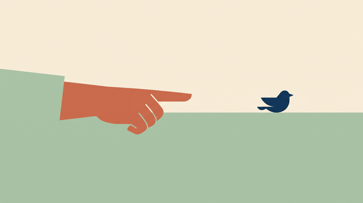 Bébé pointe du doigt vers un oiseau, illustration vectorielle plate — Treelys®