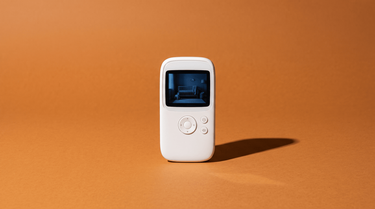 Babyphone sur fond ocre — comment choisir un babyphone, guide Treelys®