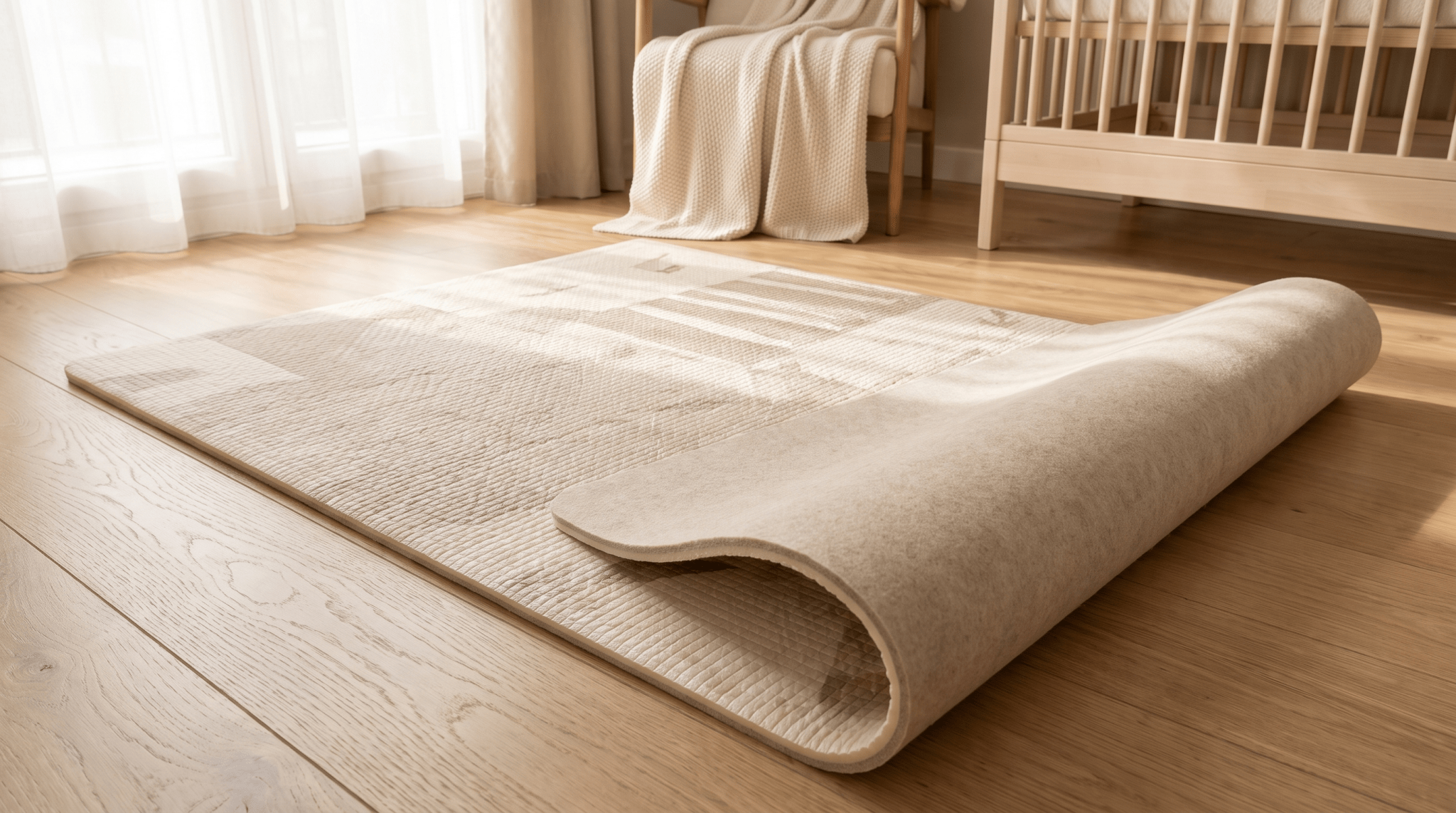 Tapis d'éveil aux textures variées pour stimuler le toucher du bébé - Treelys®