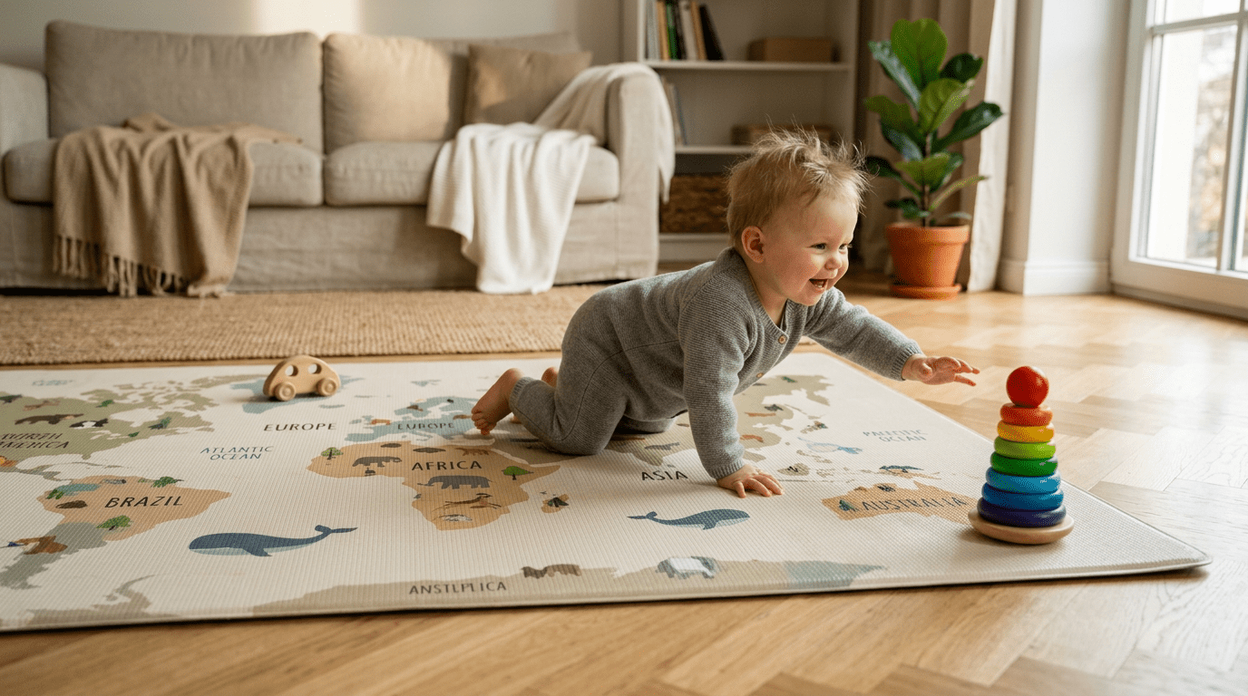 Tapis d'Éveil Bébé 6-12 Mois : Accompagner les Grandes Découvertes Motrices - Treelys®