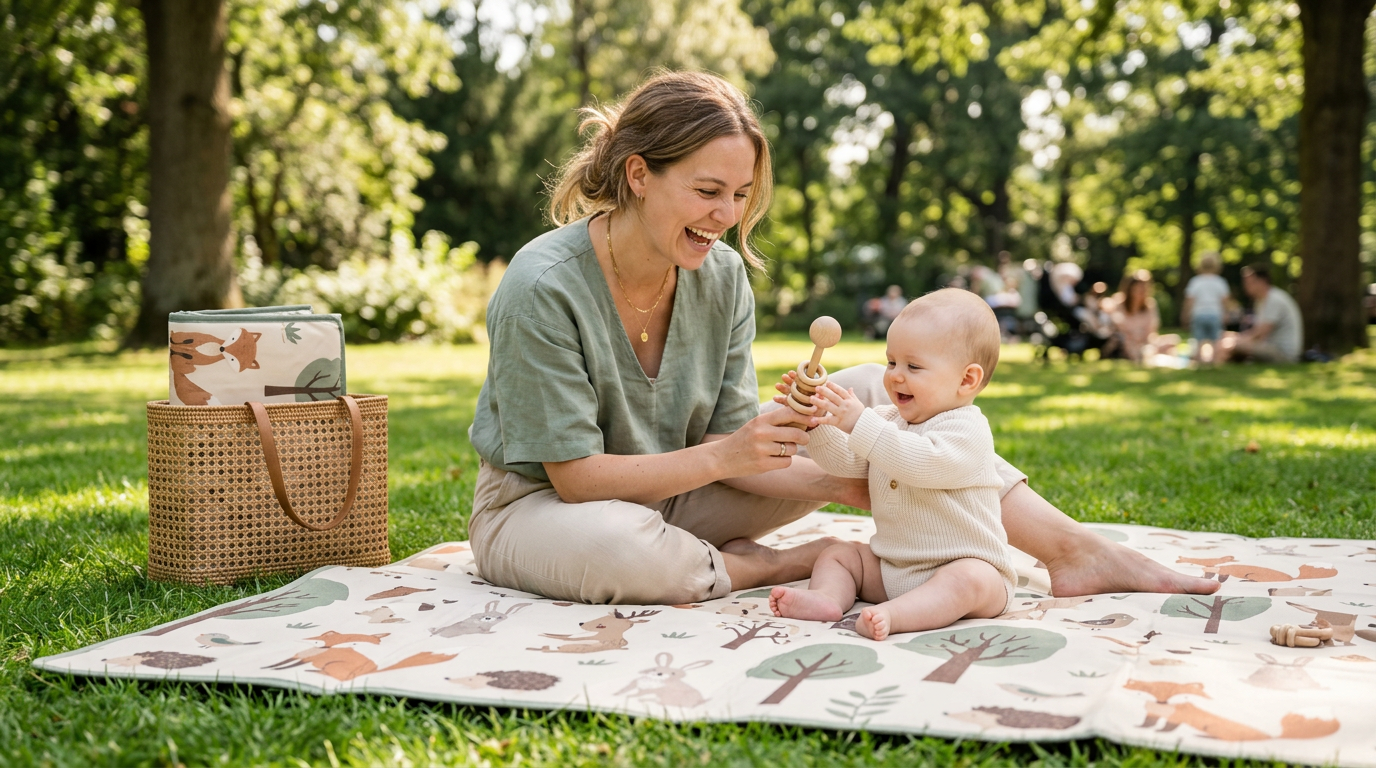 Tapis d'Éveil Pliable : La Solution Pratique pour les Parents Connectés - Treelys®