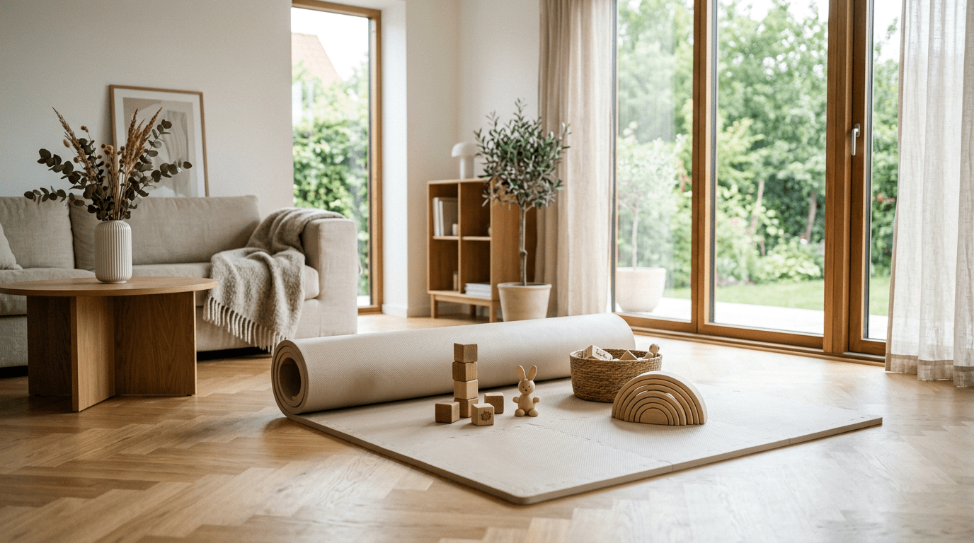 Tapis EVA vs XPE : pourquoi la matière change tout pour bébé - Treelys®