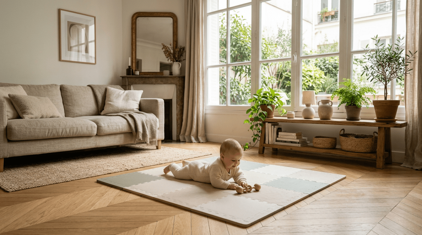 Tapis EVA vs XPE : pourquoi la matière change tout pour votre bébé - Treelys®